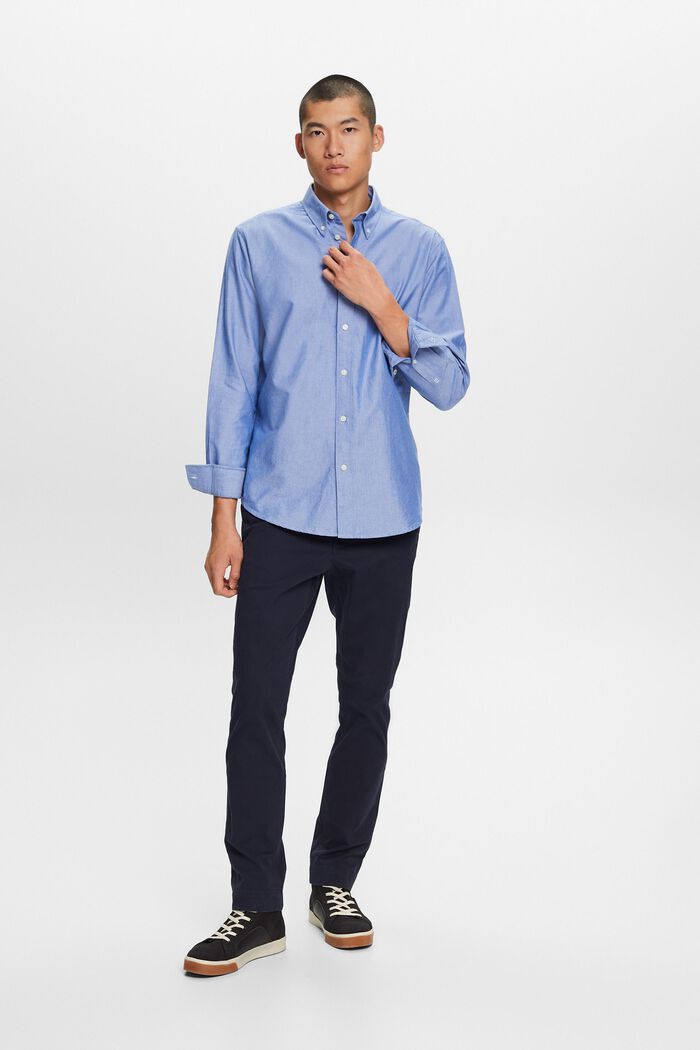 Button-Down-Hemd aus Baumwollpopeline
