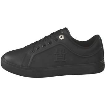 Tommy Hilfiger Casual Leather Cupsole in schwarz