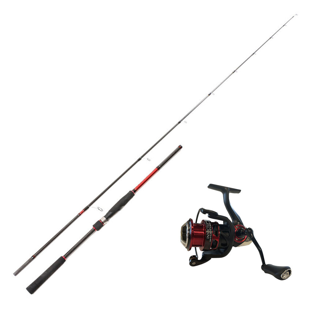 Evok Invictus 2,25 m Spinnruten-Set, 42-120 g + Invictus 4000 FD Rolle