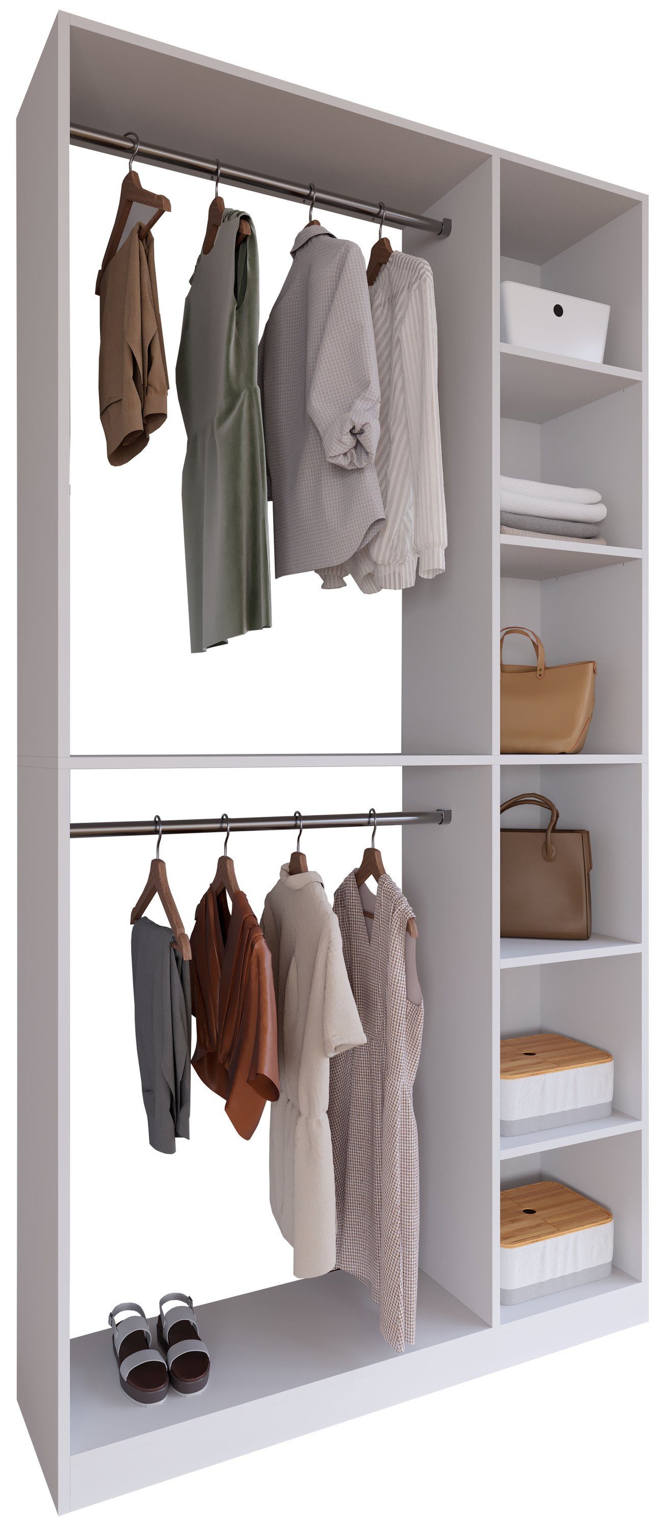 VCM Kleiderschrank Offener begehbarer Kleiderschrank Regal Palosa XL (1-St)