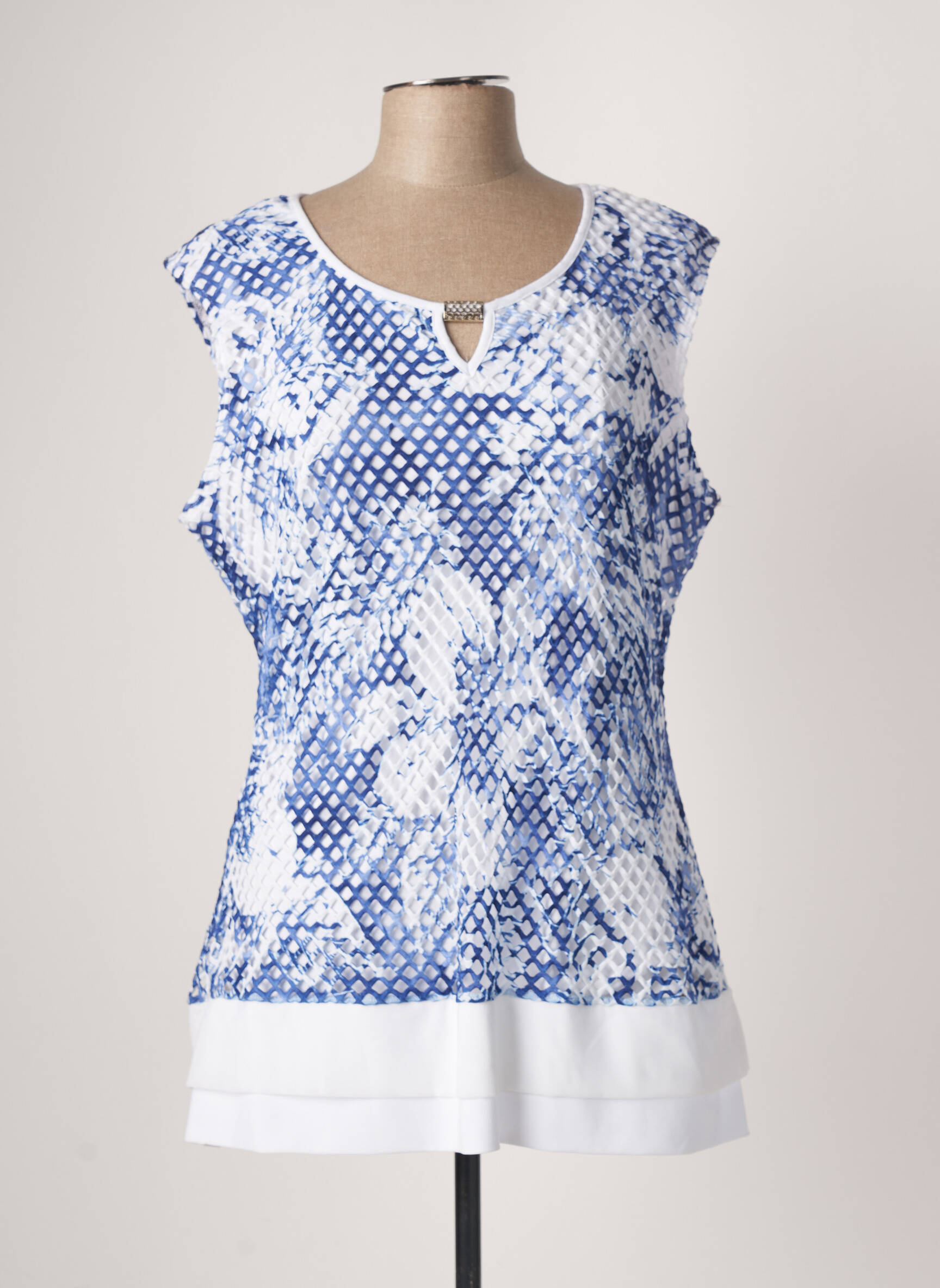 Frank Lyman Tuniquesansmanche Femme couleur bleu