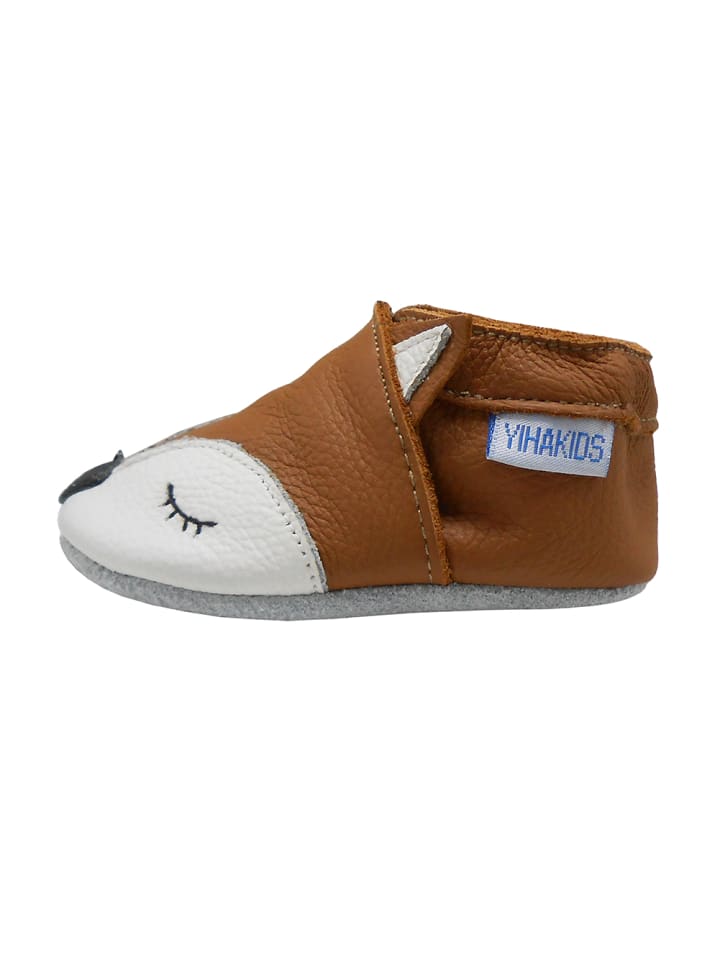 Yalion Leder-Krabbelschuhe 