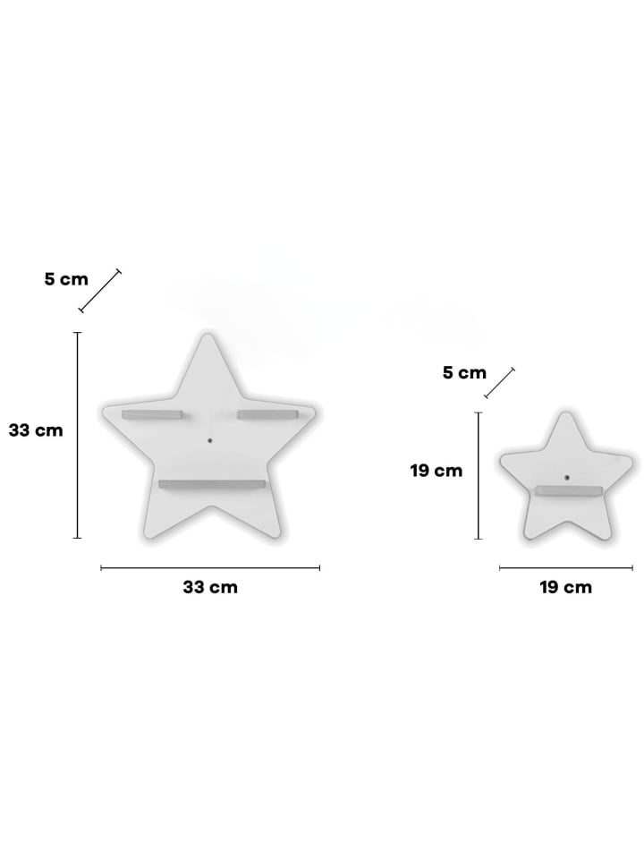 BOARTI Regal Holz Stern Kinder Toniebox Tonies Figuren in Weiß günstig kaufen onesize