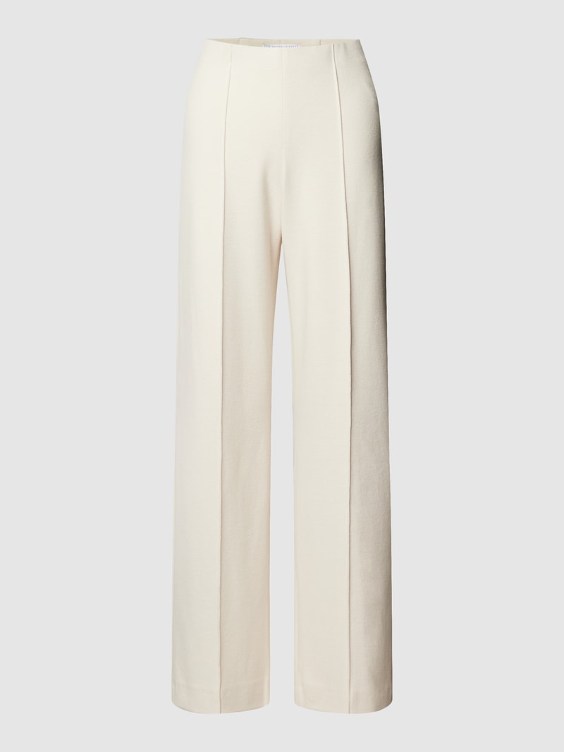 Stoffhose mit fixierter Bügelfalte Modell 'ELAINE' in offwhite