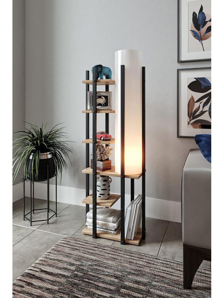 Opviq Standleuchte in Hellbraun/ Schwarz - (B)45 x (H)135 cm günstig kaufen onesize