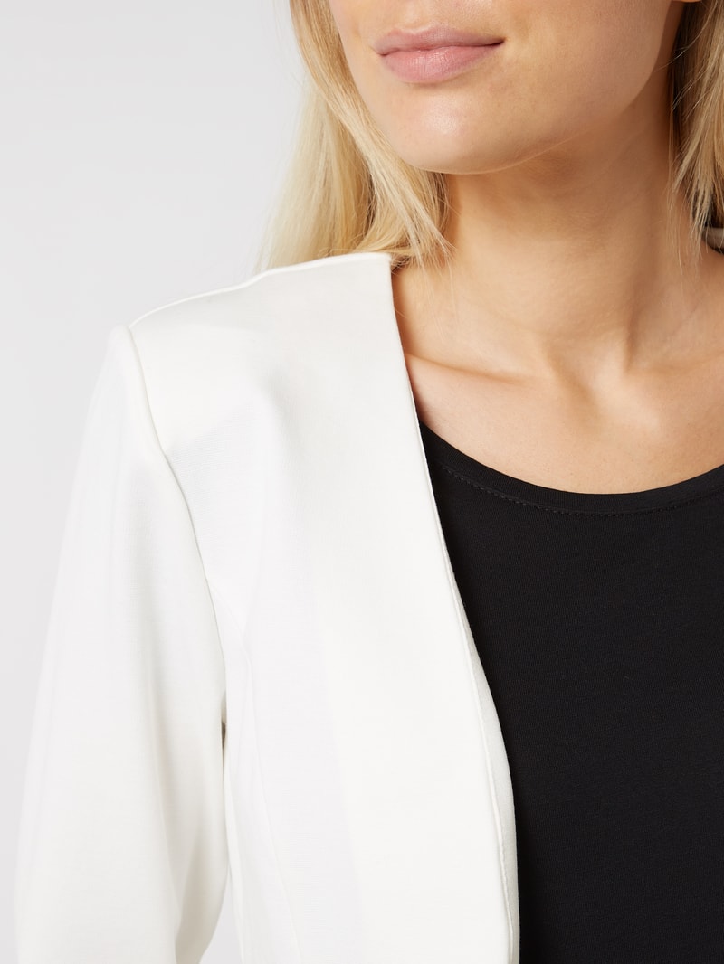 Kurzblazer mit Viskose-Anteil Modell 'Kate' in weiß