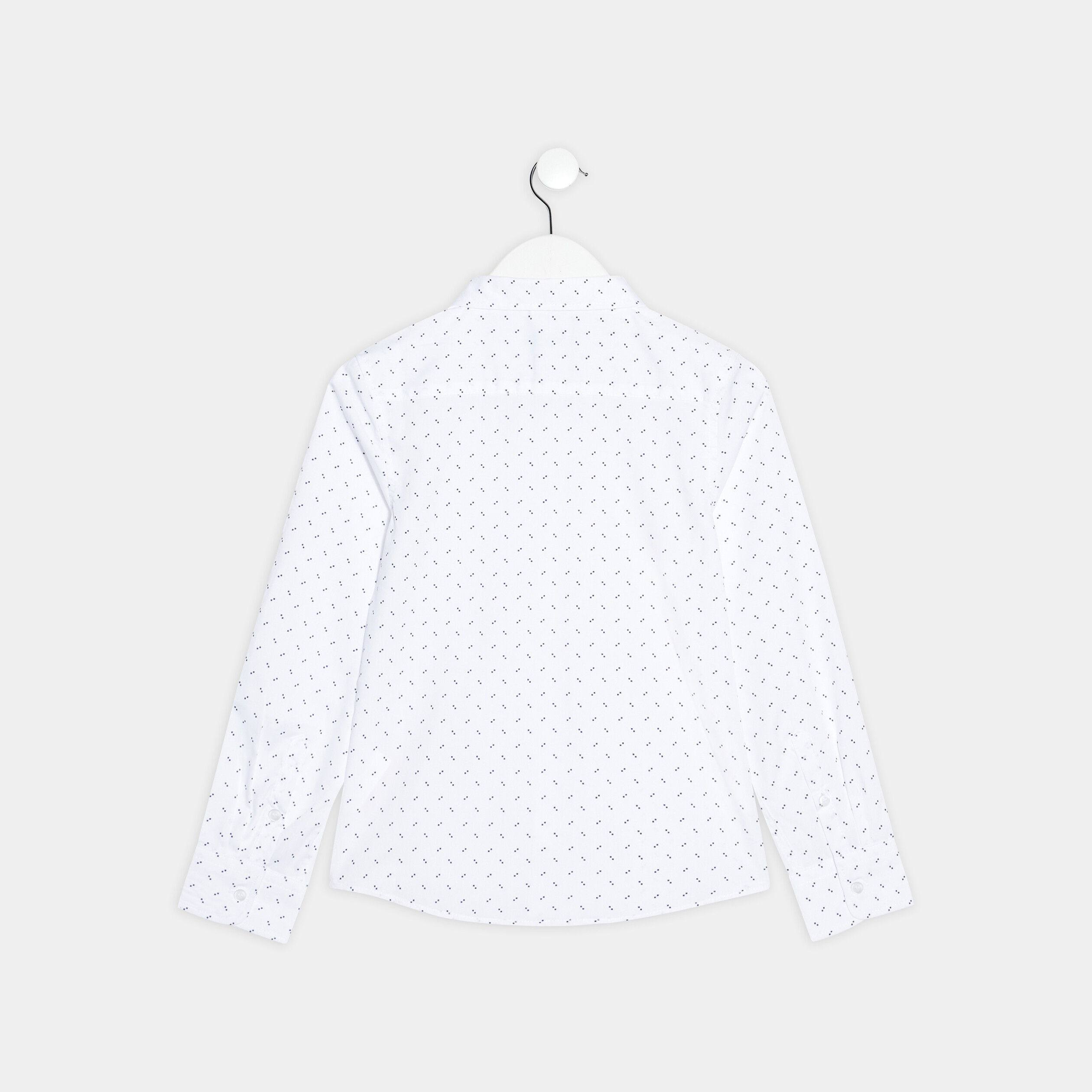 Chemise manches longues blanc garçon | La Halle