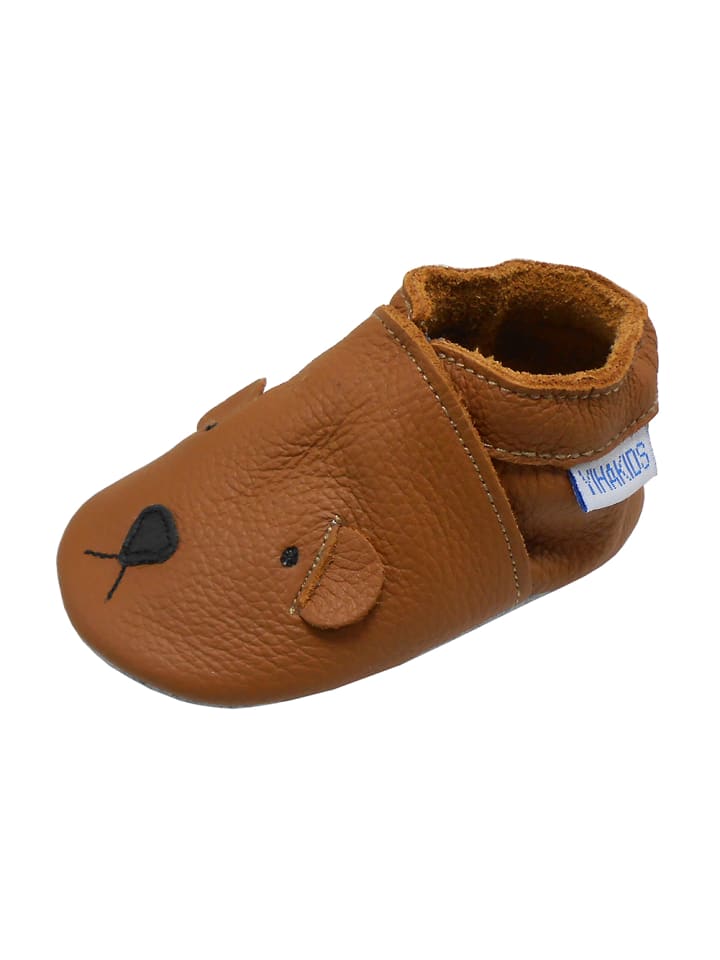 Yalion Leder-Krabbelschuhe 