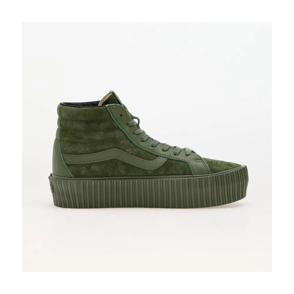 Vans Sk8 Hi Reissue 38 Platform LX Suede Leather Army VN000CNFARM1 / grün