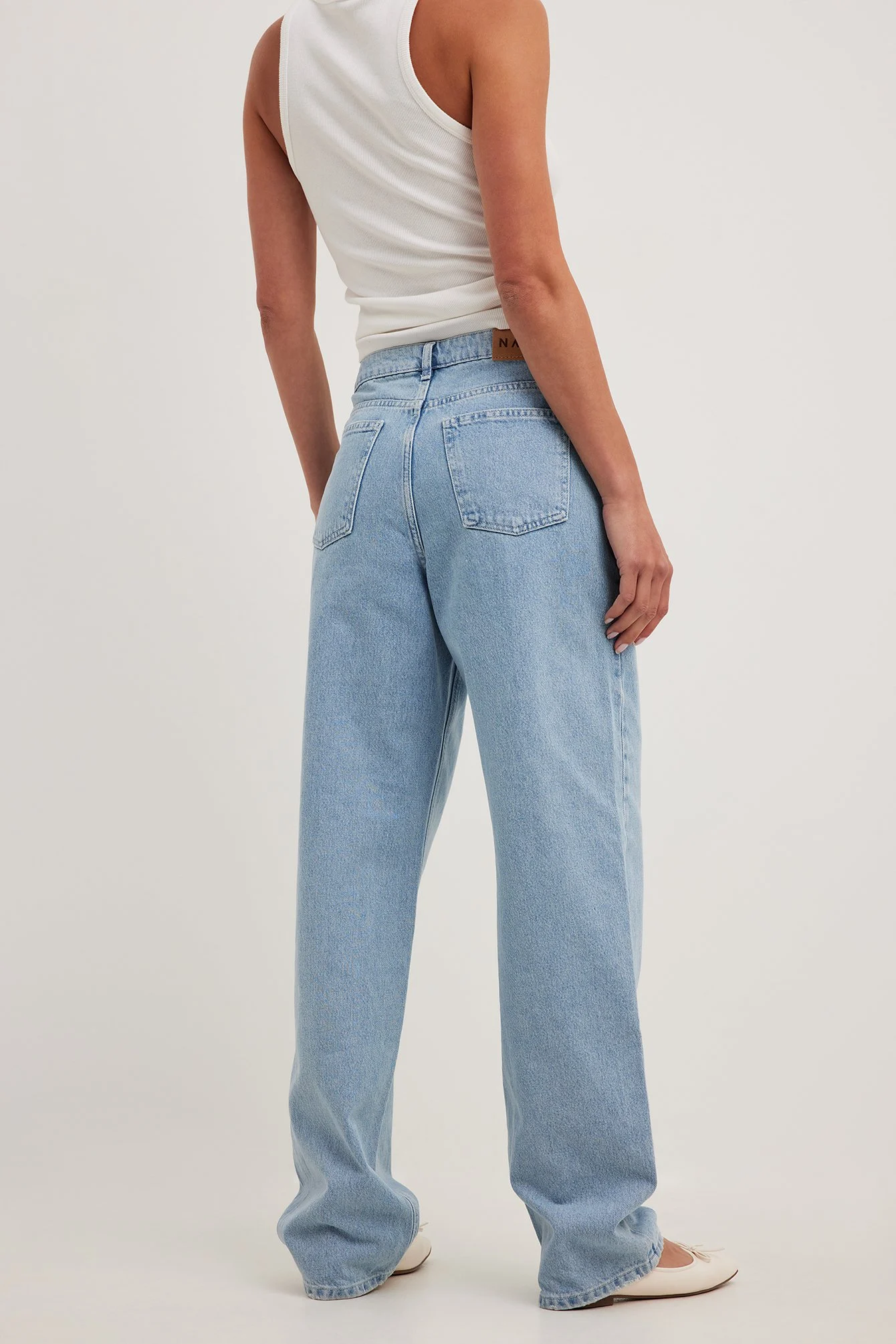 Lockere Jeans mit mittlerer Taille