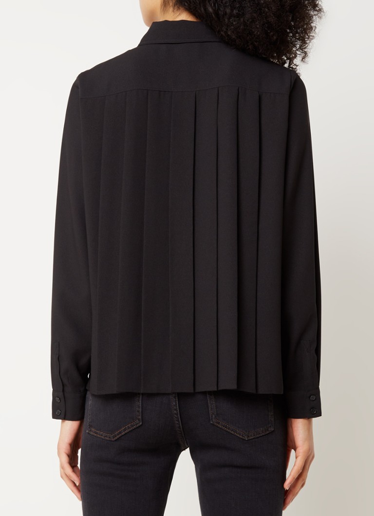 ba&sh Monica blouse with chest pocket and pleats