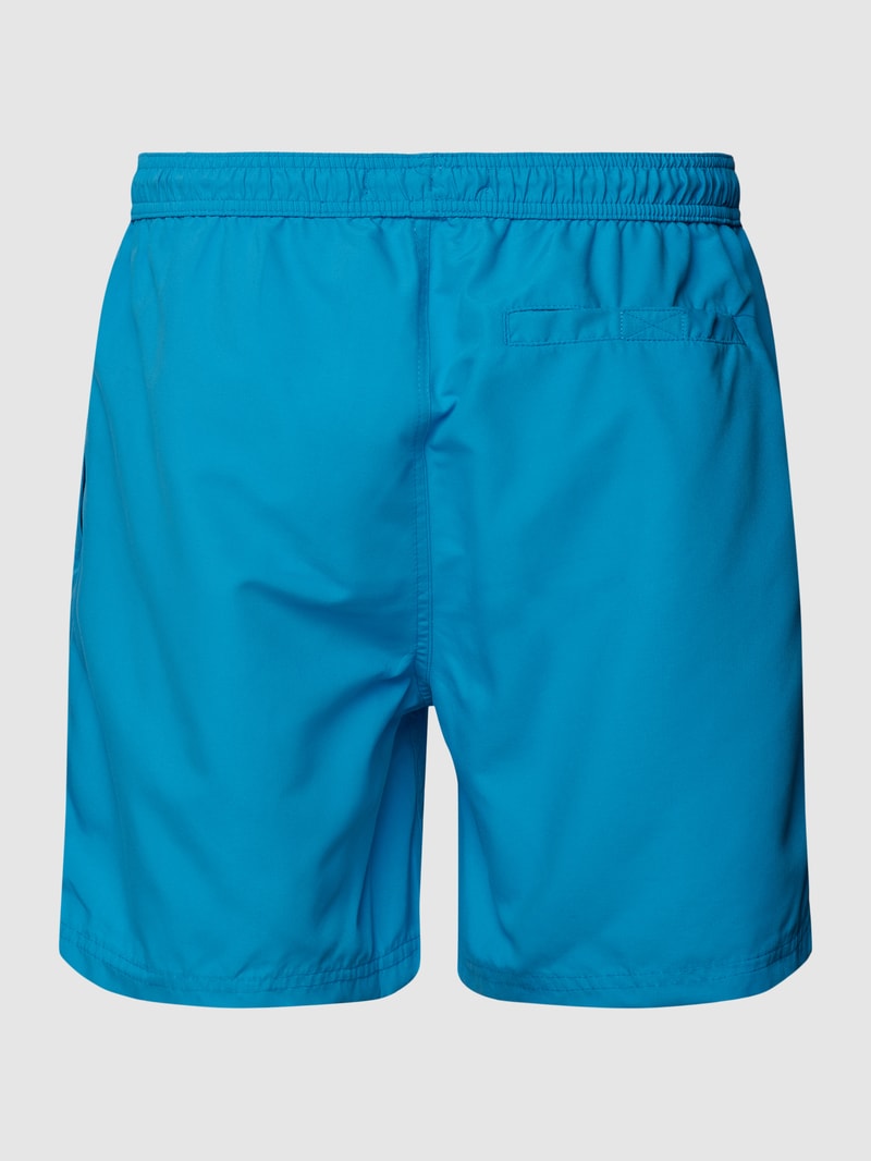 Badehose mit Label-Detail in blau