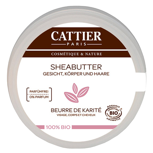 CATTIER Sheabutter 100% biologisch  100 g  Creme