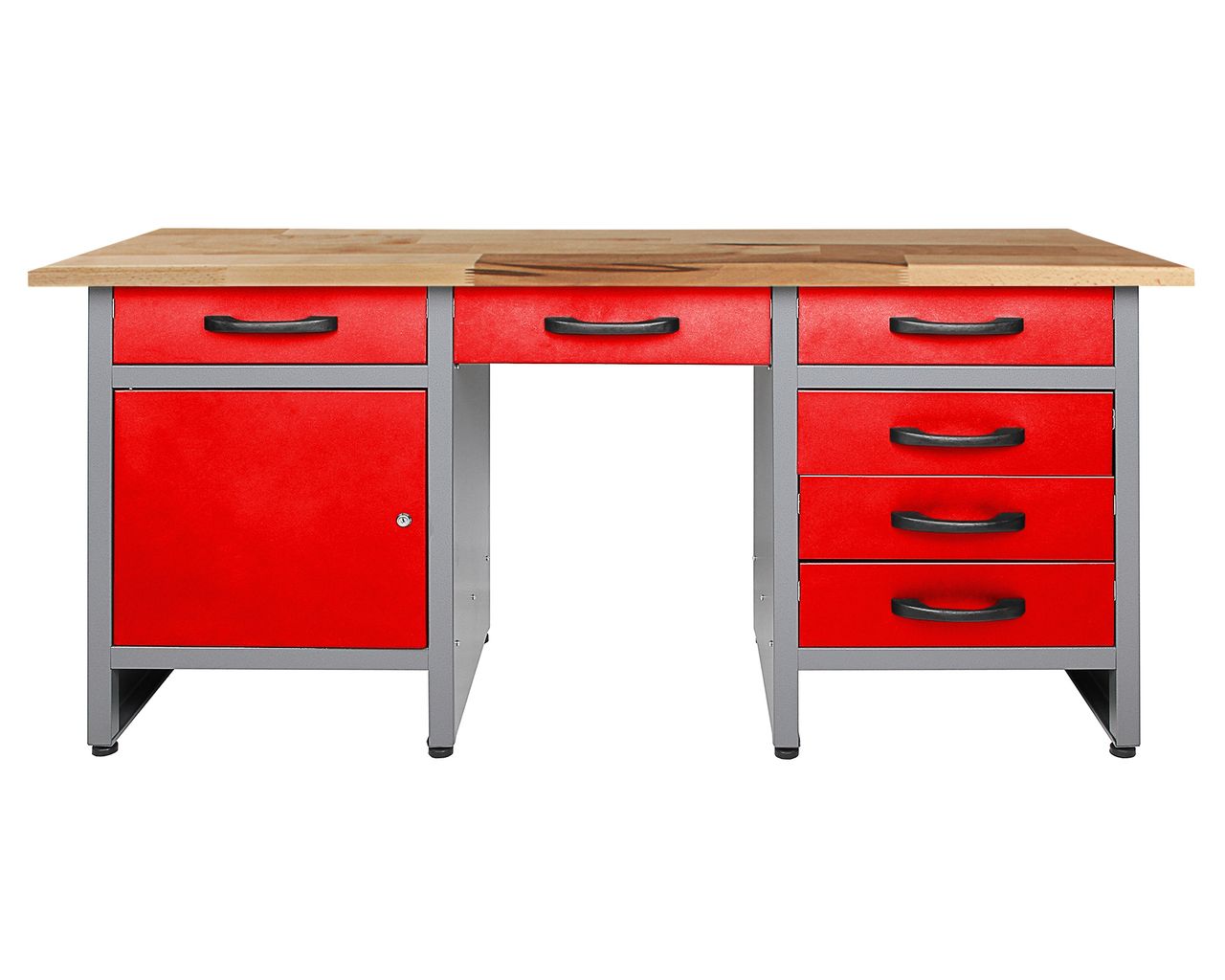 Ondis24 Werkbank Harry 160 cm rot
