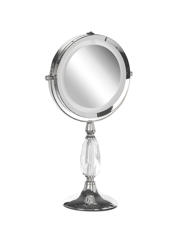 Beliani Kosmetikspiegel MAURY in Silber - (W) 18 x (H) 37 x (L) 12 cm günstig kaufen onesize