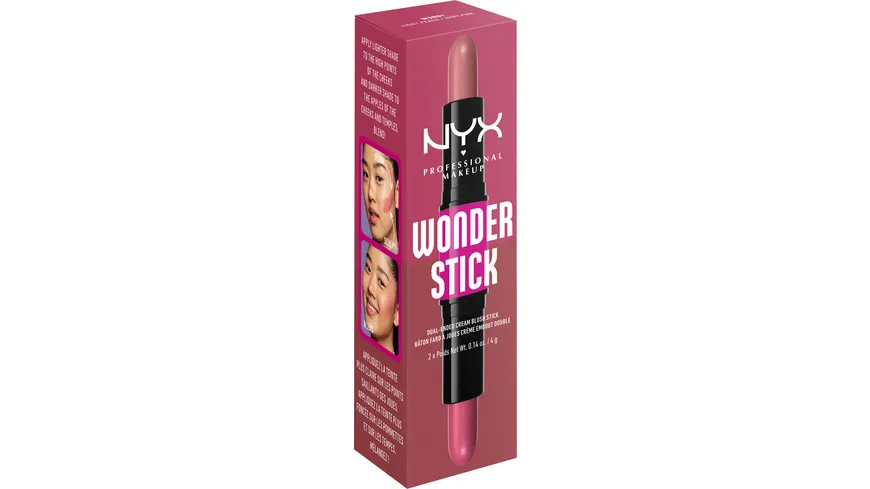 NYX PROFESSIONAL MAKEUP Wonder Stick Blush 01 - light peach & Baby pink
