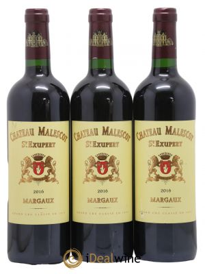 Château Malescot Saint-Exupéry 3ème Grand Cru Classé  2016 - Lot de 3 Bouteilles