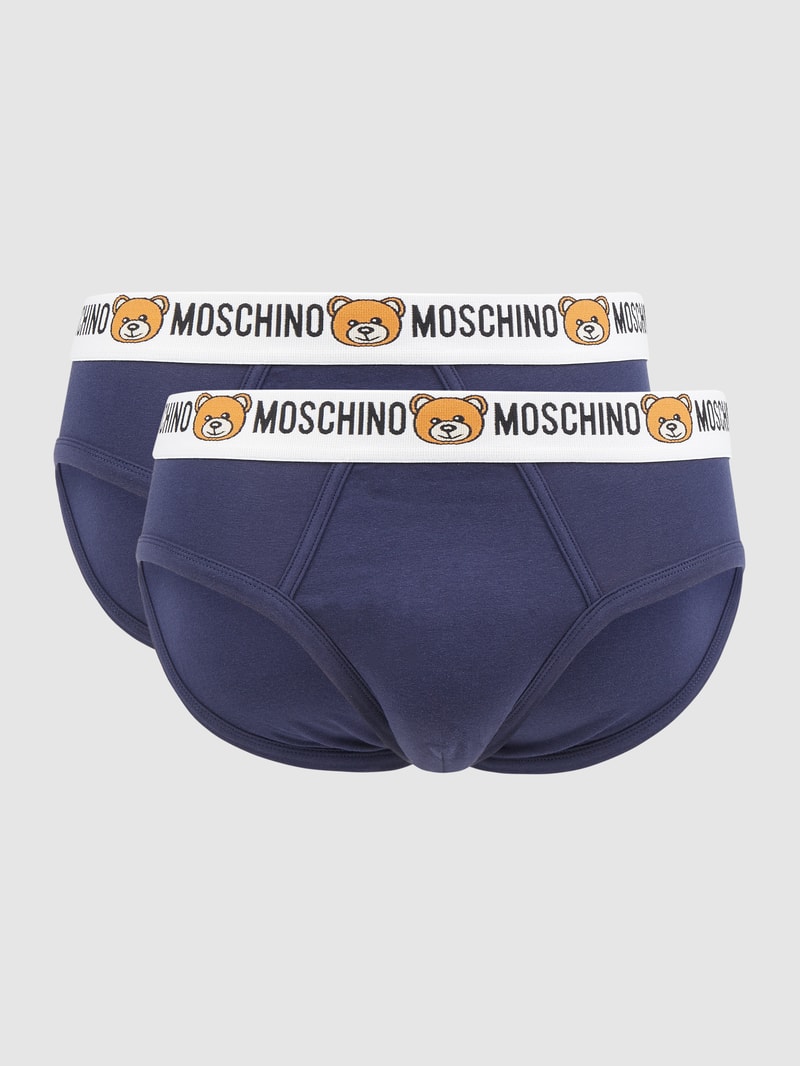 Slip mit Stretch-Anteil im 2er-Pack in blau