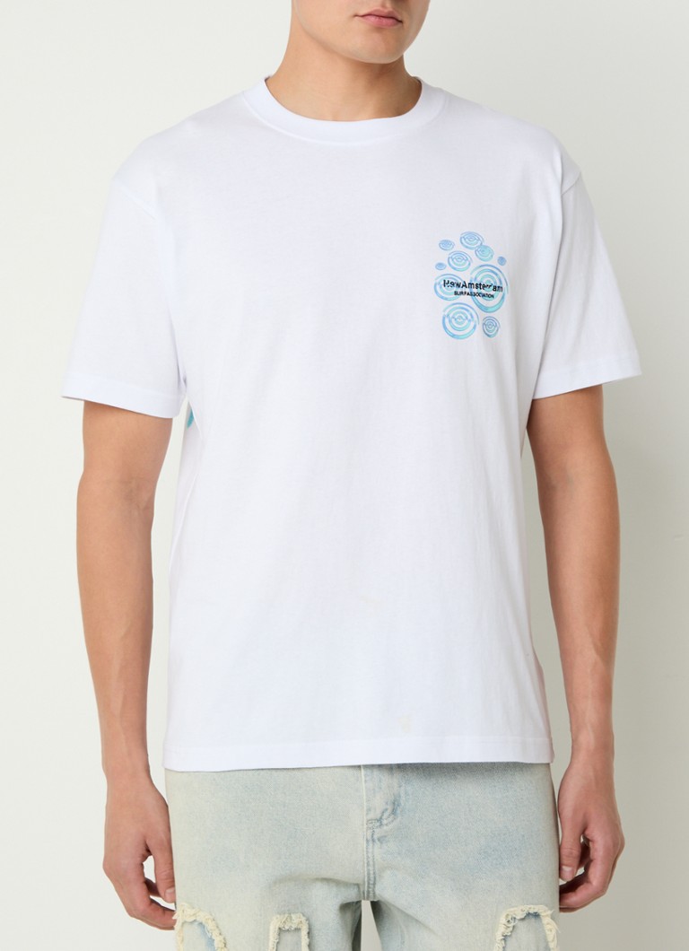 New Amsterdam Surf Association Ripple T-skjorte med logo og trykk på ryggen