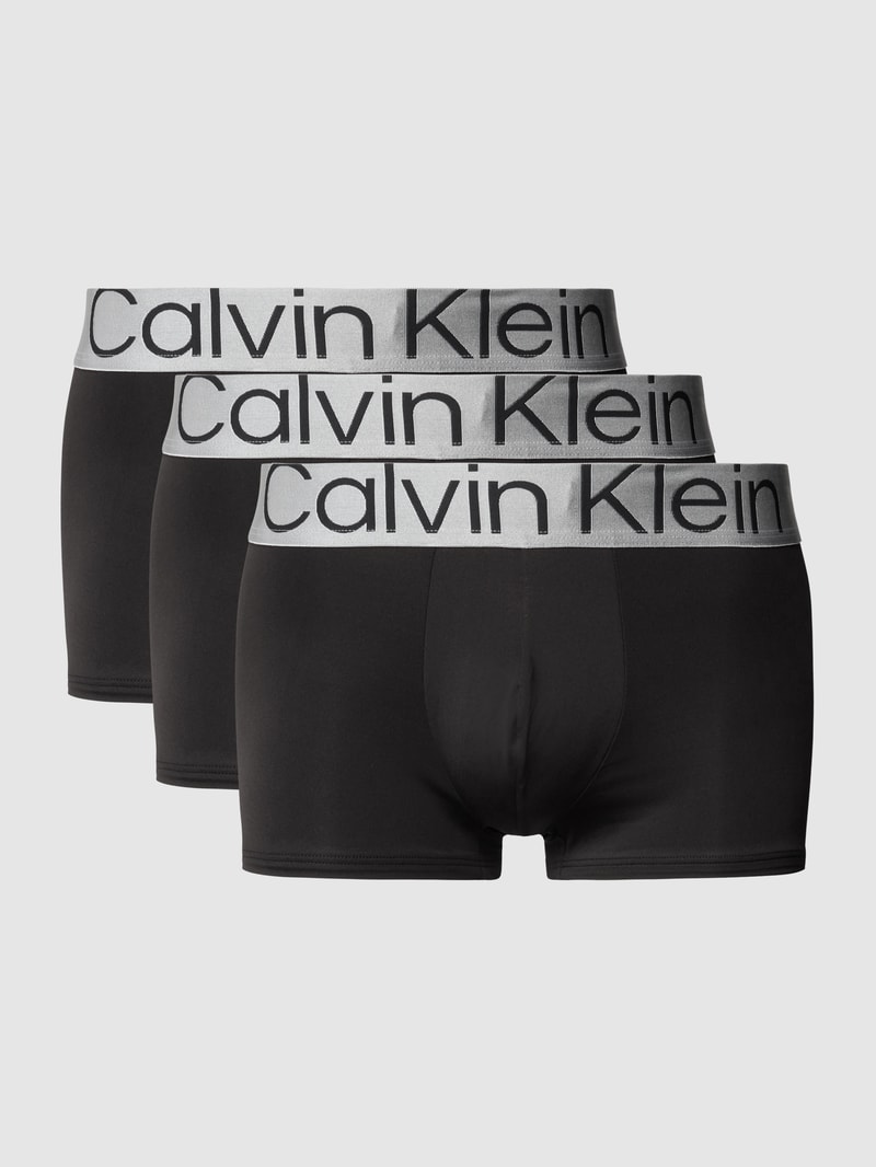 Trunks mit Logo-Bund im 3er-Pack in schwarz