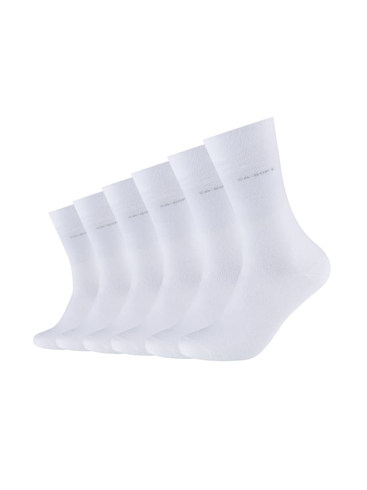 camano Socken 6er Pack ca-soft in Weiß günstig kaufen