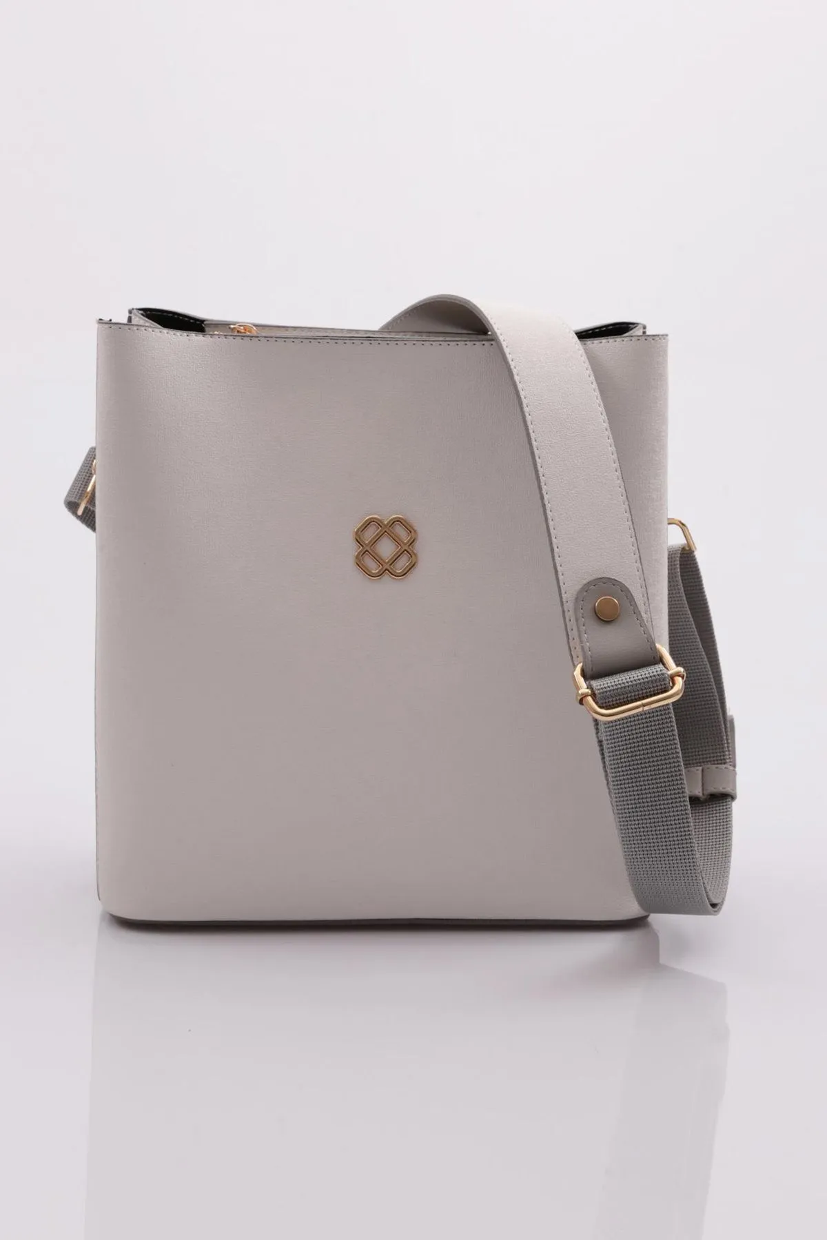 DGN  Weißgraue Damen-Schulter- und Handtasche 520