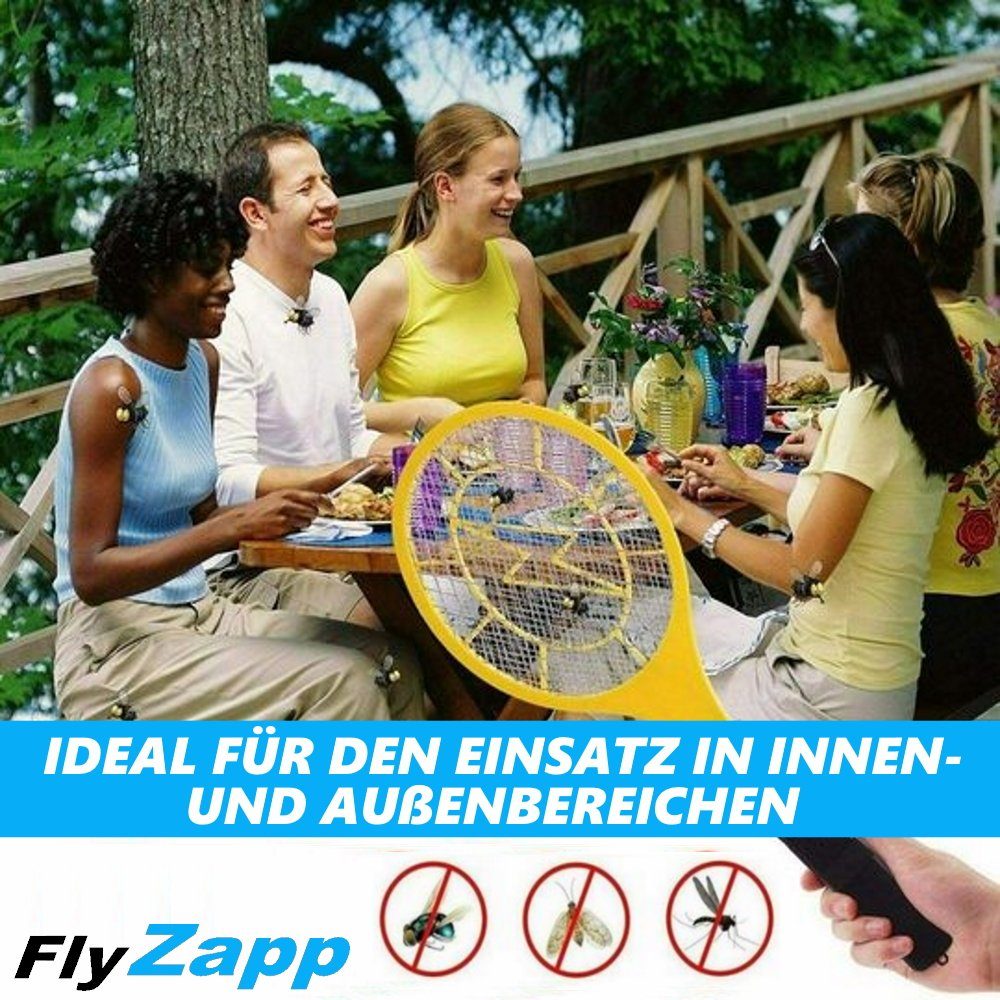 MAVURA Fliegenklatsche FlyZapp elektrische Fliegenklatsche Fliegenfalle Mückenfalle, Mücken vernichter elektrisch