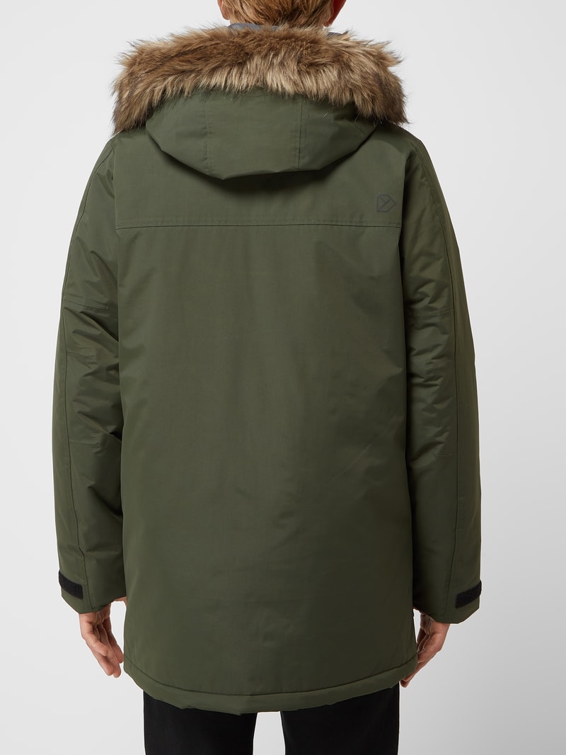 Parka mit Kapuze Modell 'Frederik' - wasserdicht in olivgrün