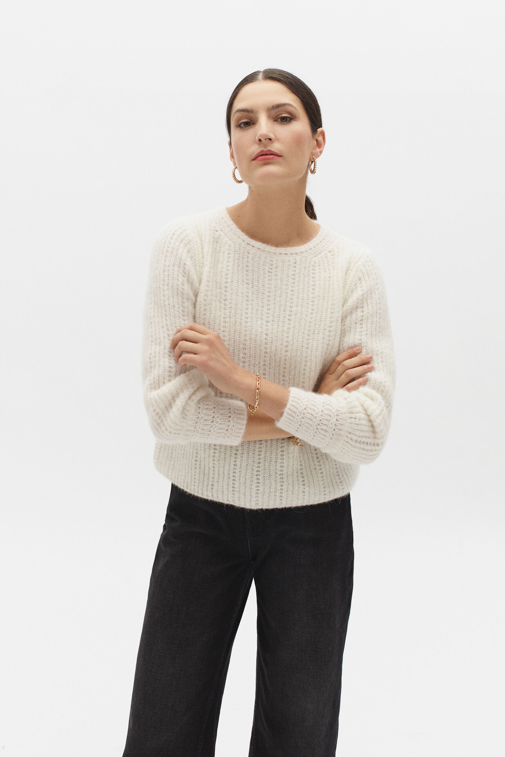 pull irina ivoire femme