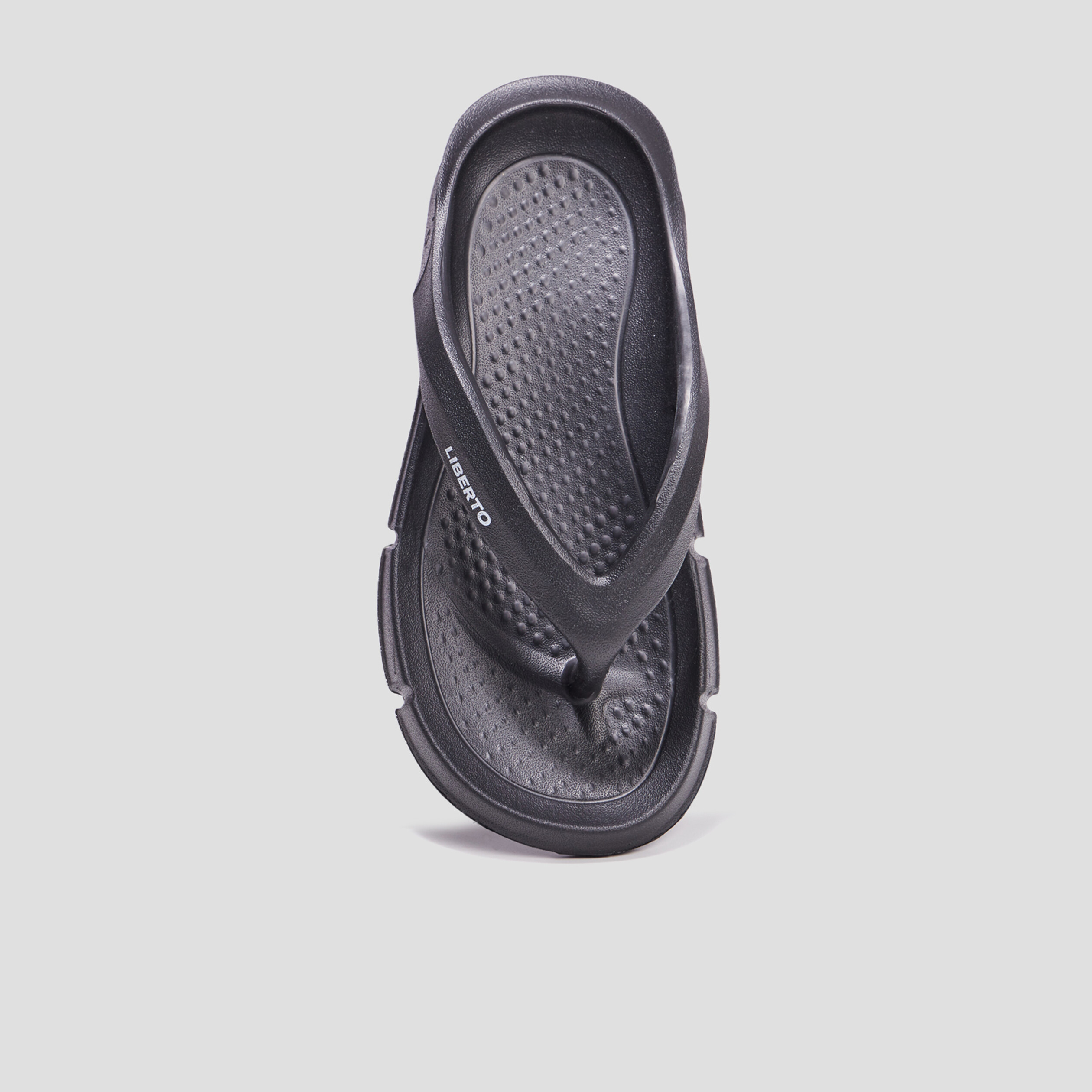 Tongs Liberto noir homme | La Halle