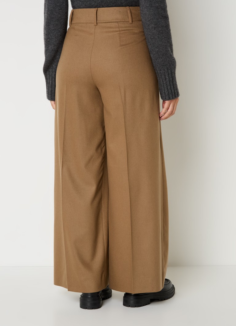 MaxMara Carmen high waist wide fit trousers made of virgin wool