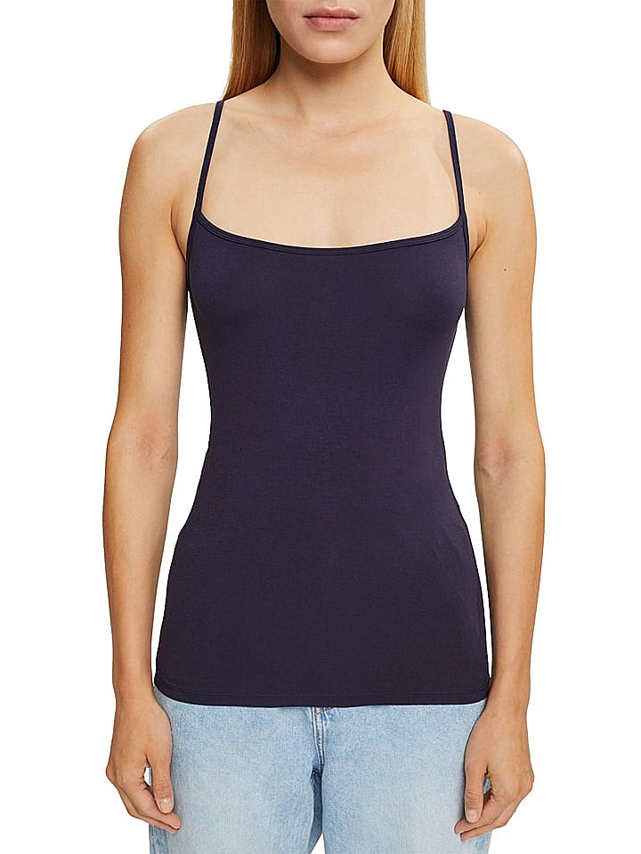 ESPRIT Top in Dunkelblau günstig kaufen XL