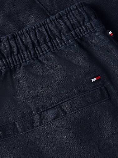 TOMMY HILFIGER Herren Leinenshorts HARLEM UTILITY Relaxed Fit