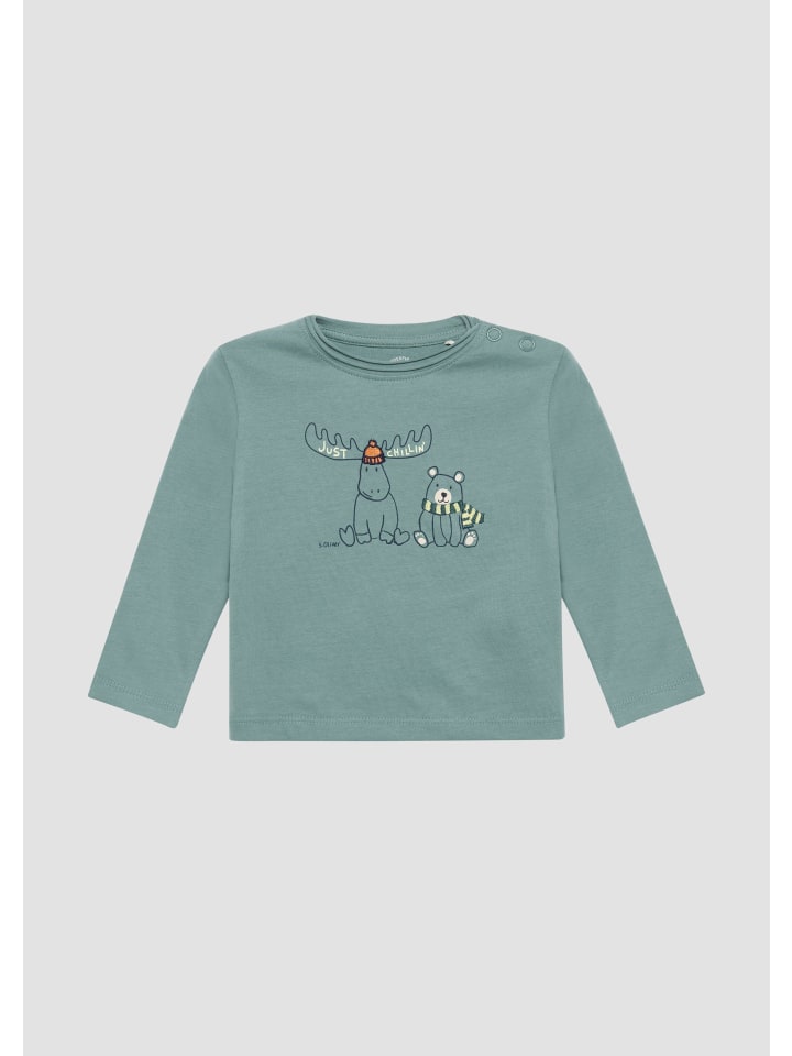 s.Oliver T-Shirt langarm in Petrol günstig kaufen