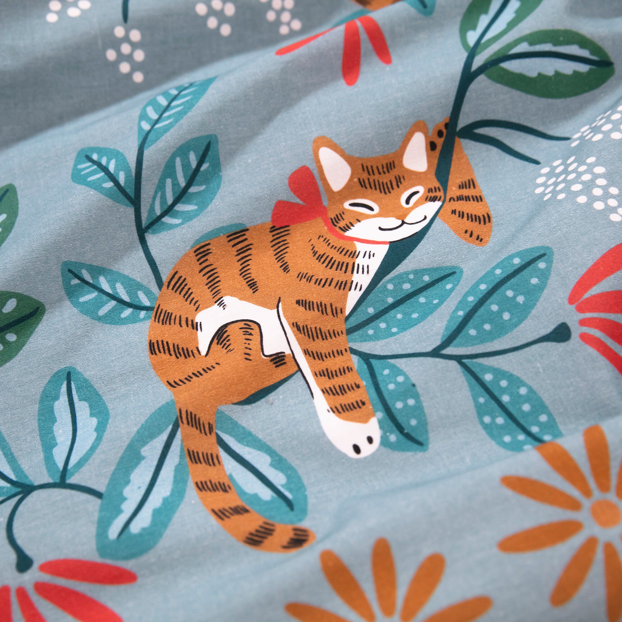 Linge de lit enfant imprimé Châtaigne