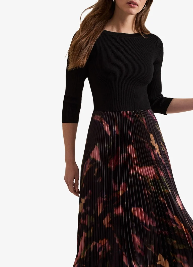 Φόρεμα μίντι με πλισέ σχέδιο Petite Rhea Phase Eight
