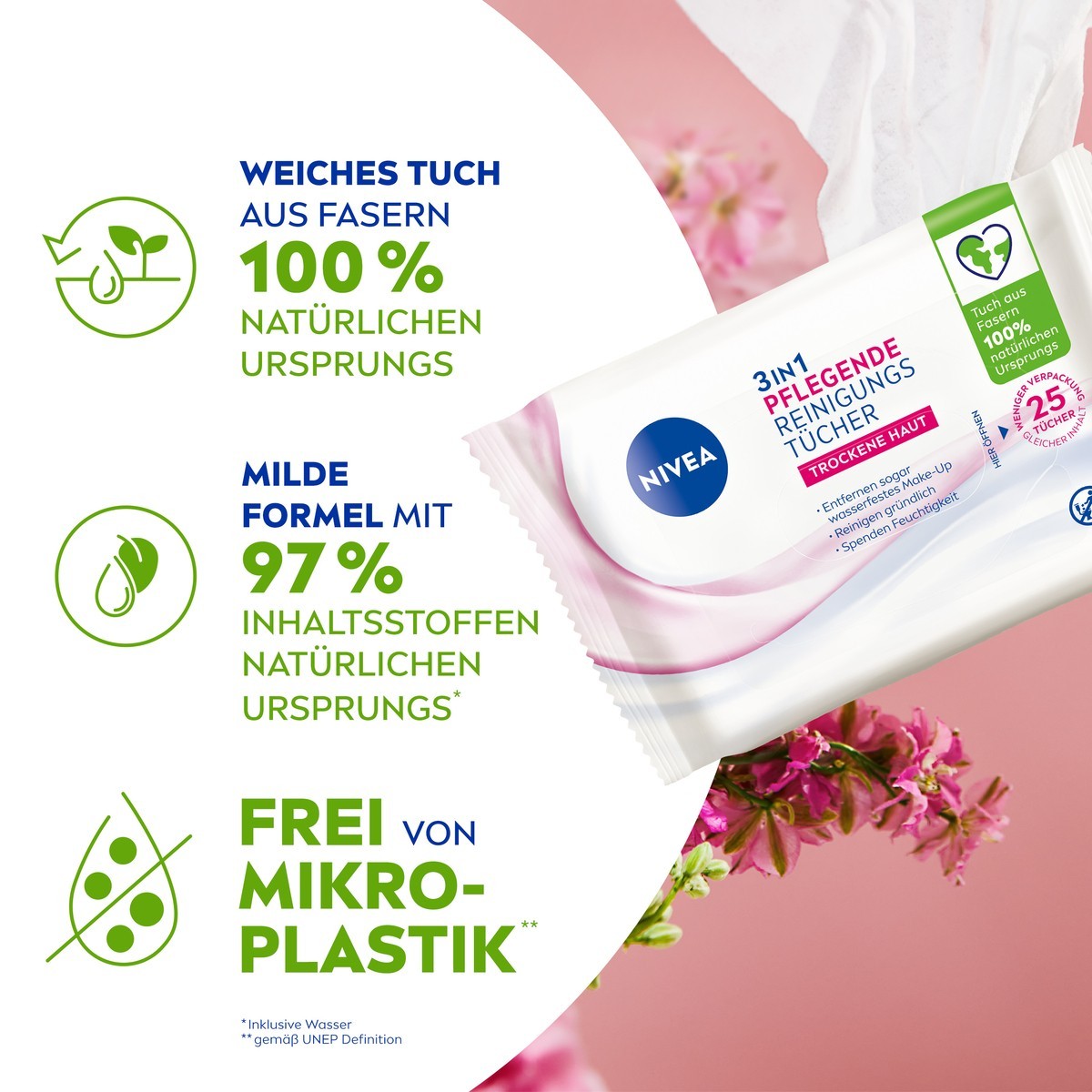 Pflegende Reinigungstücher