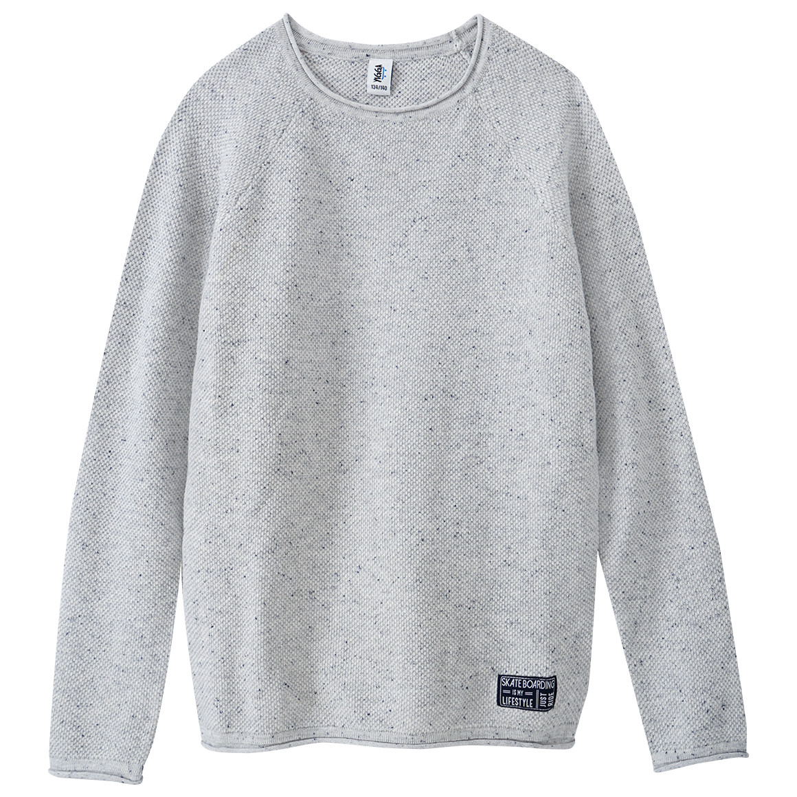 Jungen Strickpullover mit Raglanärmeln
