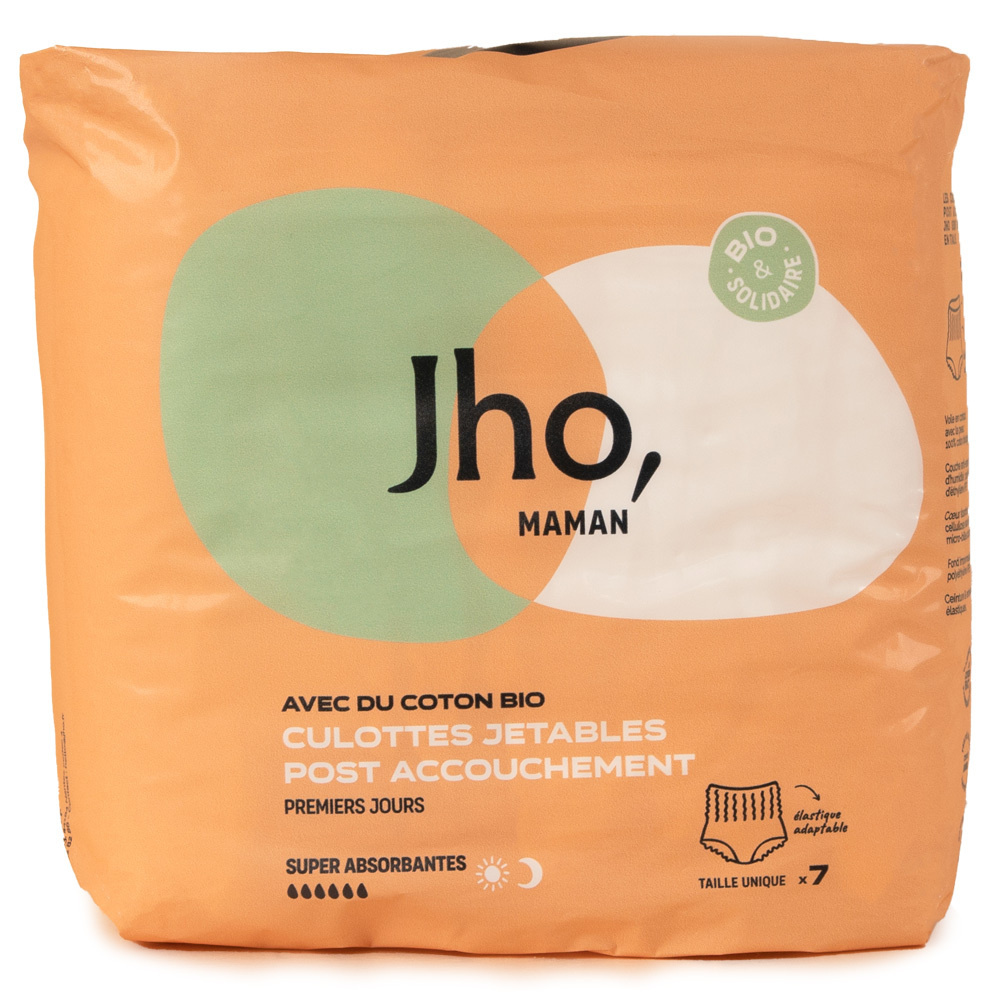 Jho Culotte jetable post-accouchement Protection intime maternité