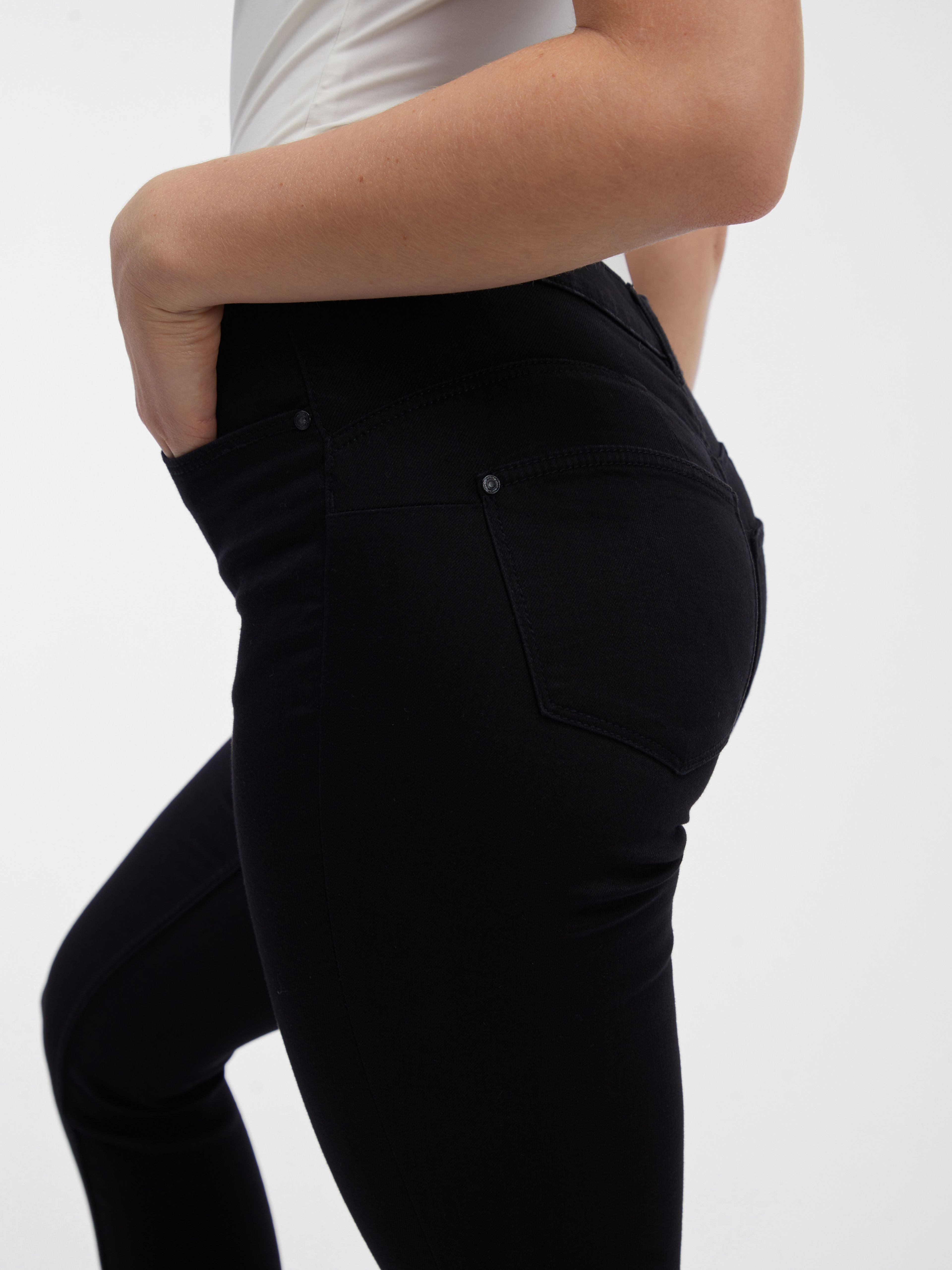Schwarze Skinny-Fit-Jeans Damen ORSAY