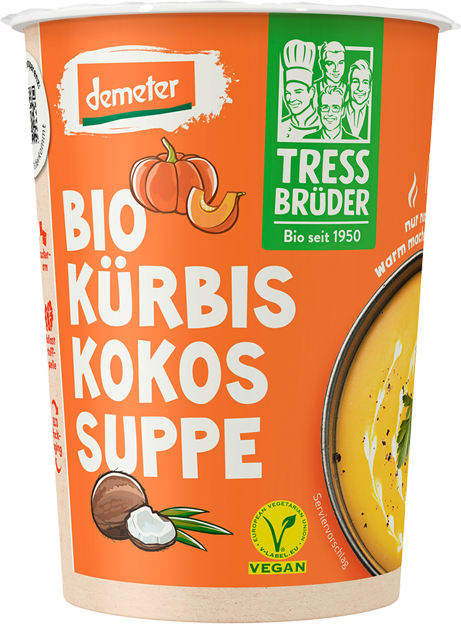 TressBrüder Bio demeter Kürbis-Kokos-Suppe
