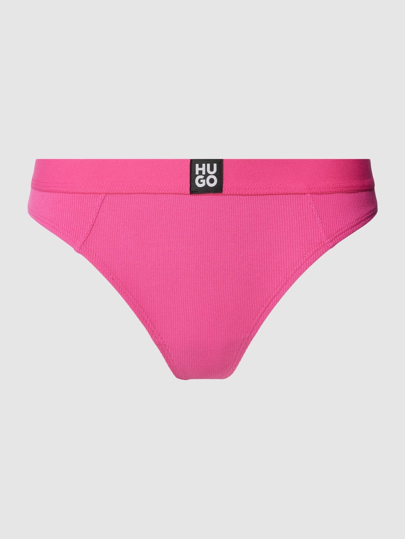 String mit Label-Detail Modell 'RIB' in pink