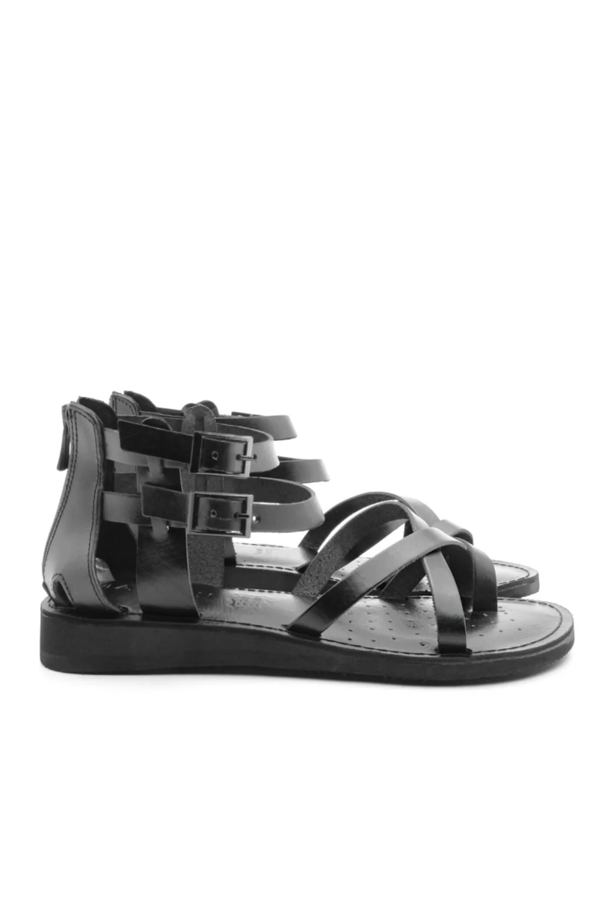 Marjin  Sandalette - Schwarz - Flacher Absatz