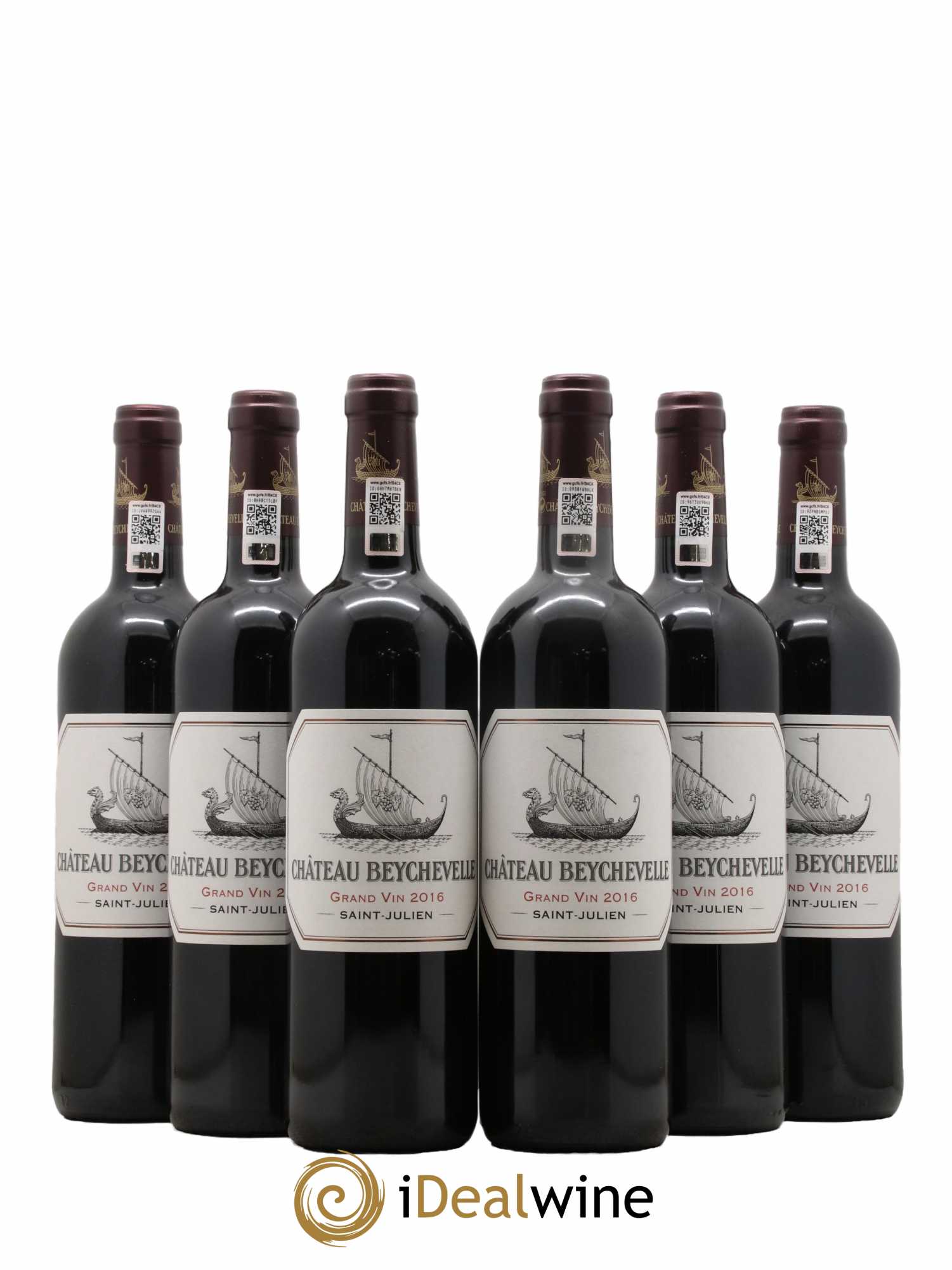 Château Beychevelle 4ème Grand Cru Classé  2016 - Lot de 6 Bouteilles