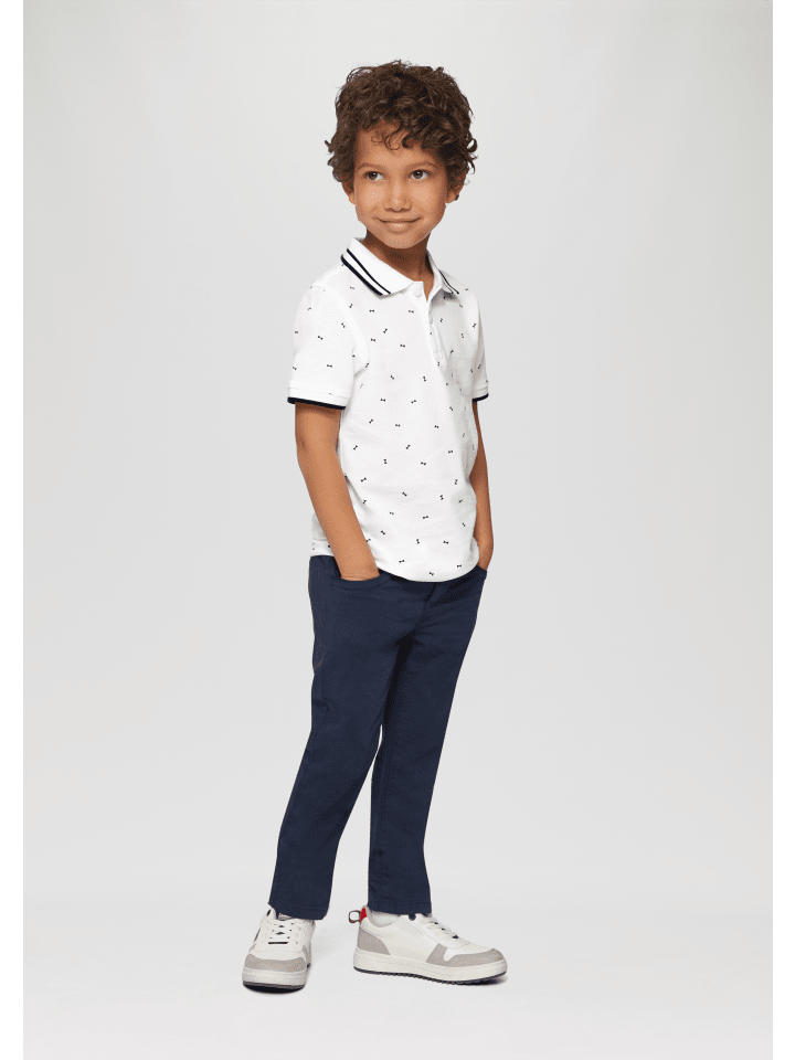 s.Oliver Polo-Shirt kurzarm in Weiß günstig kaufen