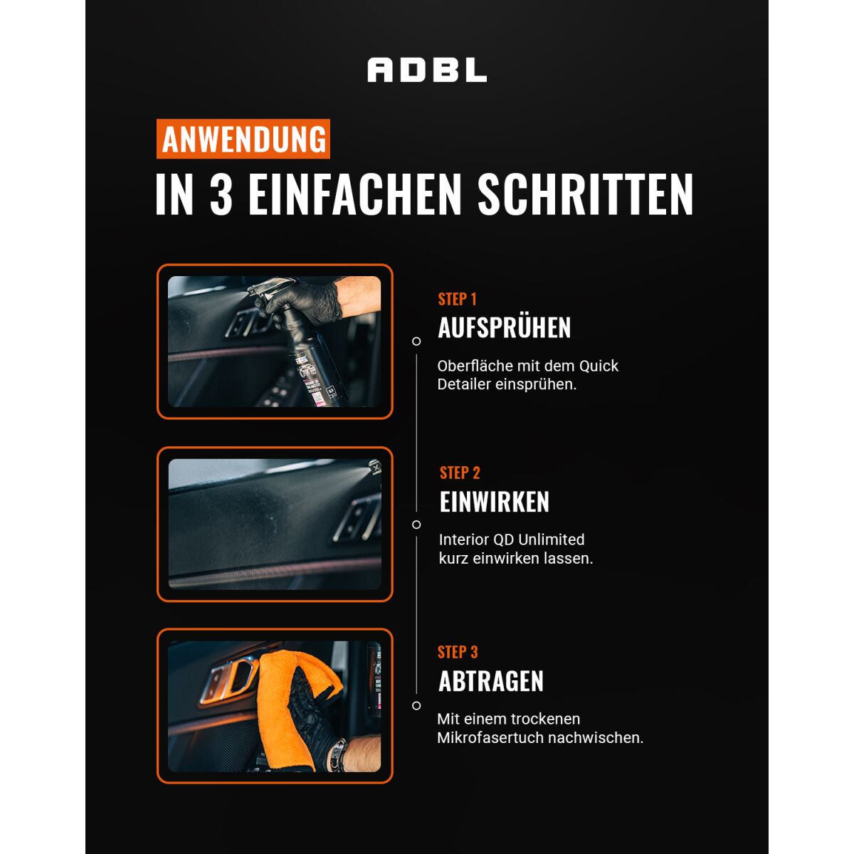 ADBL Interior QD Unlimited Kunststoffdetailer mit Canyon Trigger 500ml
