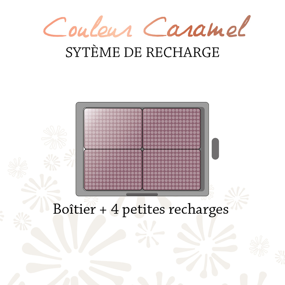 Couleur Caramel Recharge Ombre à paupières Recharge Fard à paupières mat