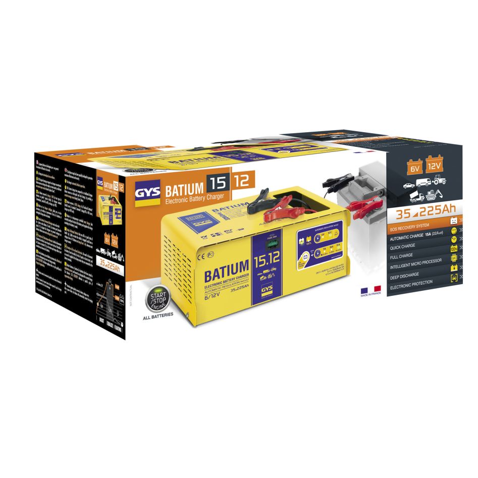 Gys 5192024519 BATIUM automatic 15/12 Battery Charger