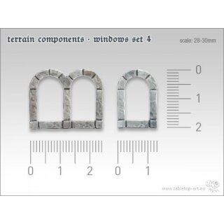 Geländebauteile Fenster Set 4