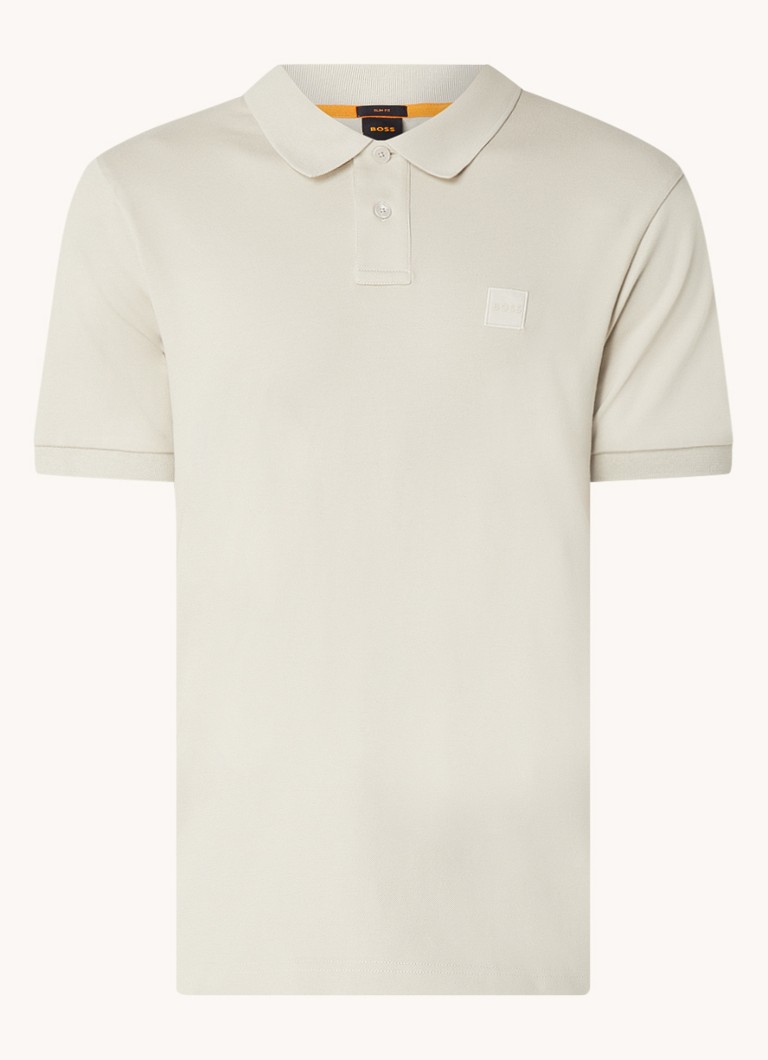 Polo HUGO BOSS Passenger slim fit com logotipo